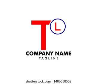 Initial Letter TL Logo Icon Design Template