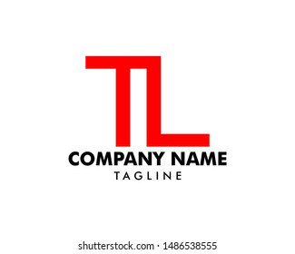 Initial Letter TL Logo Icon Design Template