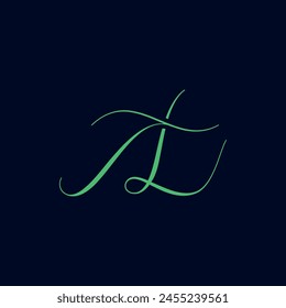 Initial Letter TL Logo, Simple Alphabet Logo