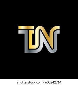 Initial Letter TN Linked Design Logo