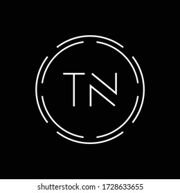 Initial Letter Tn Logo Creative Typography Stock Vector Royalty Free