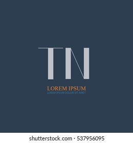 initial letter Tn logo design for company identity