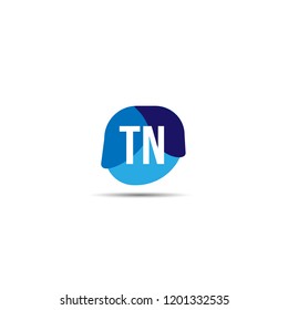 Initial Letter TN Logo Template Design