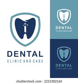 Letra inicial i con icono dental dental para clínica dental y cuidado de la idea de logotipo simple moderno