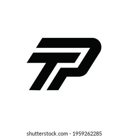 initial letter TP logo or icon monogram. EPS 10