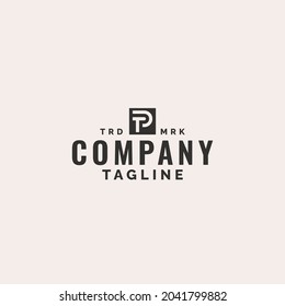 initial letter tp t p monogram logo design. minimal vector graphic alphabet symbol template.