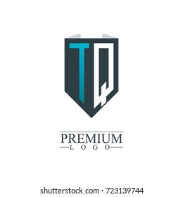 Initial Letter TQ Company Design Logo Template