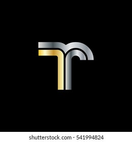 Initial Letter TR Linked Design Logo 
