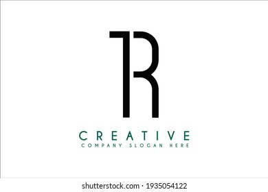 Initial letter TR logo design vector illustration. Letter TR Business logo design template element