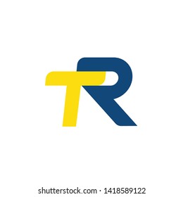 initial letter TR logo type, TR Brand Identity design