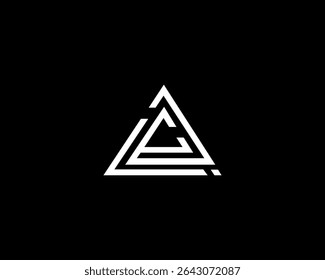 initial letter a triangle abstract business logo, letter a logo for corporate business, letter a logomark