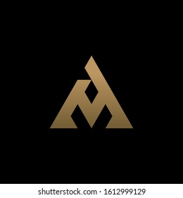 Initial Letter A Triangle Logo Design