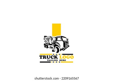 initial Letter I truck logo