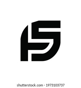 initial letter TS logo or icon monogram. EPS 10