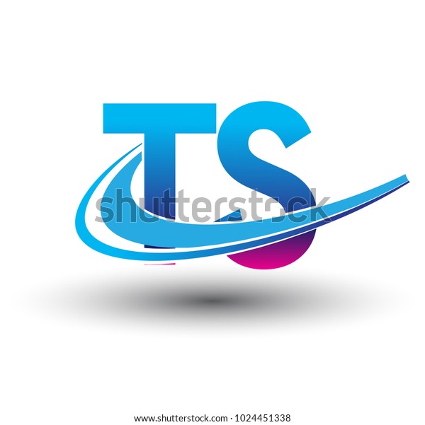 Initial Letter Ts Logotype Company Name Stock Vector (Royalty Free ...