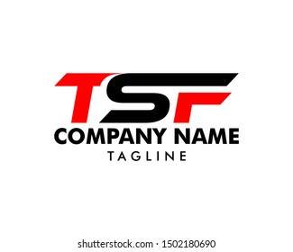 Initial Letter TSF Logo Template Design