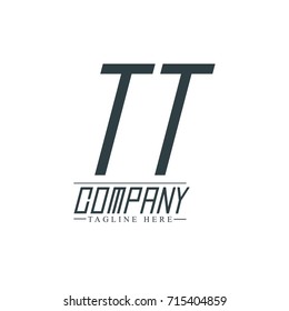 Initial Letter TT Design Logo Template