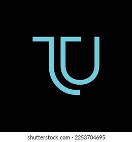 Initial Letter TU Logo Design