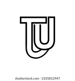 Initial letter TU logo design creative modern symbol icon monogram