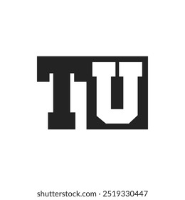 Initial Letter TU Logo Design Template. TU Logo