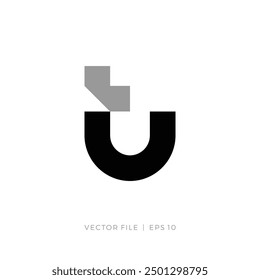 initial letter TU UT lowercase logo