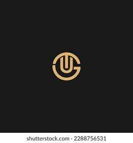 Plantilla de vectores de diseño del logotipo TUG de la carta inicial. Diseño de logotipo de letras TUG

