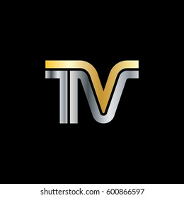 Initial Letter TV Linked Design Logo