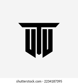 Diseño de la plantilla de logotipo TW de letra inicial