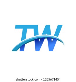 Initial Letter Tw Logotype Company Name Stock Vector (Royalty Free ...