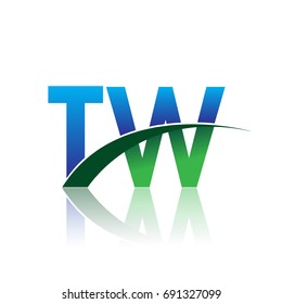 Initial Letter Tw Logotype Company Name Stock Vector (Royalty Free ...