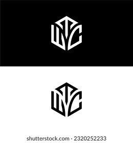 Letra inicial diseño del logotipo de hexágono de TWC, florecer, desarrollar, natural, de lujo, simple, logotipo financiero, inmobiliario, adecuado para su empresa.