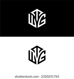 Initial letter TWG hexagon logo design, flourish, develop, natural, luxury, simple, finance logo, real estate, suitable for your company.