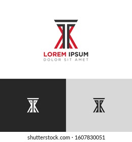Initial Letter TX linked uppercase overlap modern logo design template. Suitable for business, consulting group company