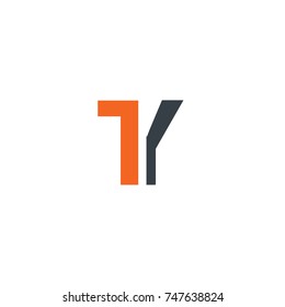 Initial Letter TY Design Logo