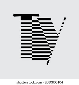 Initial letter TY logo design