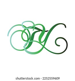Initial letter Ty logo design