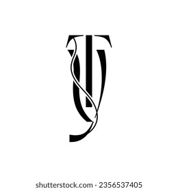 Initial letter TY logo design creative modern symbol icon monogram