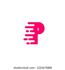 Initial Letter U Fast Speed Logo Design Template