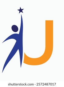 Initial Letter U Healthcare Logo Concept For Health Care, Sport, Bio, Fitness Or Medical Symbol