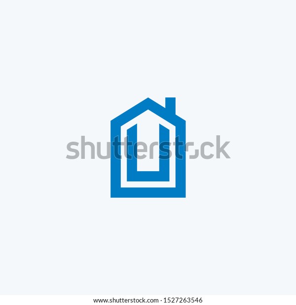 Initial Letter U House Logo Icon Stock Vector (Royalty Free) 1527263546