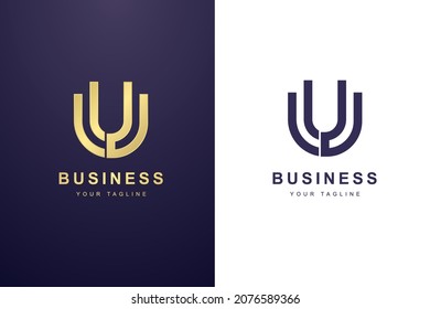 Initial Letter U Logo For Business or Media Company