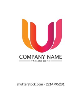 Ursprünglicher Buchstabe - U Logo - Geschäft und Design - Symbol, Vektorgrafik