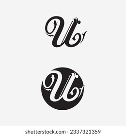 Initial letter U logo business and design icon vector