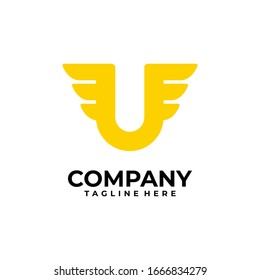 initial letter U logo design vector inspiration