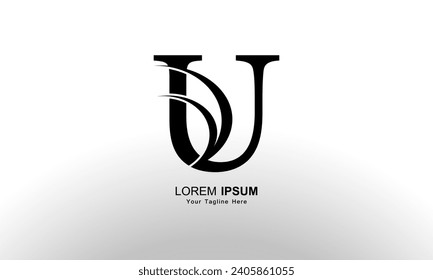 Initial Letter U Logo Design vector Template.