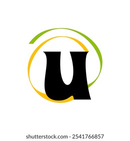 Initial Letter U Logo Design. U Logo Design. Letter U symbol.
Letter U. Initial Letter.