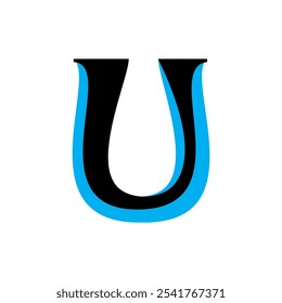 Initial Letter U Logo Design. U Logo Design. Letter U symbol.
Letter U. Initial Letter.