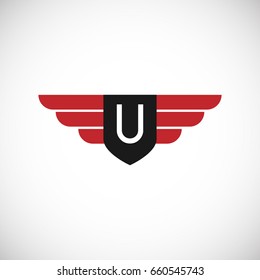 Initial Letter U logo design, vector icon template for professional branding and business.