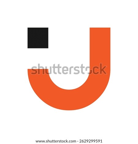 Initial letter u logo design or alphabet logo design symbol