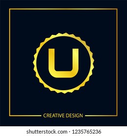 Initial Letter U Logo Template Vector Design